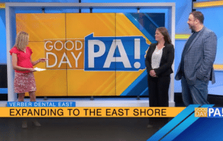 Dr. Verber and Dr. Hanner on abc27's GoodDay PA talking about Verber Dental East and Verber Dental Group's 50th Anniversary